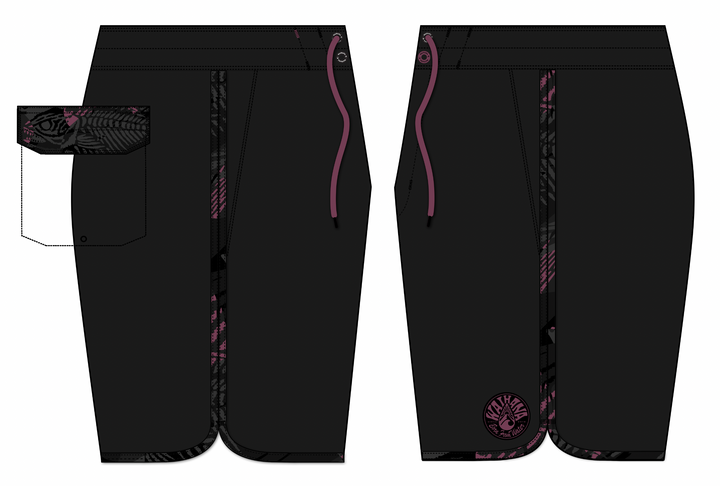 Pink Fishbone W1 Shorts