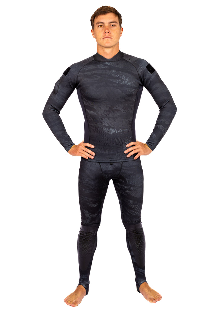 Tropicam Black Lycra Leggings