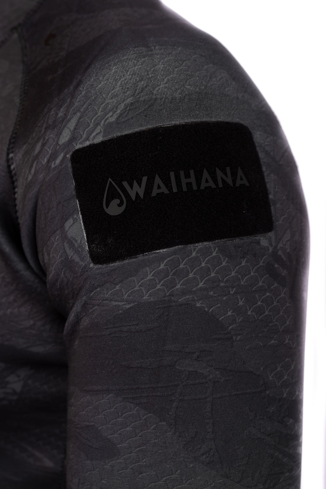 Men's Tropicam Black Rear-zip Surf Top