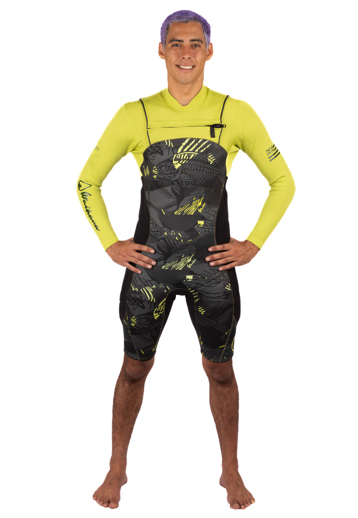 Men's Lime Fishbone Impact Spring Suit