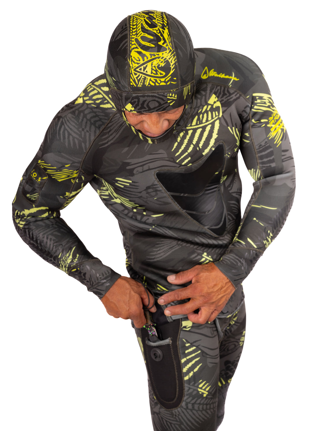 Men’s Lime Fishbone Spearfishing 1.5mm Wetsuit
