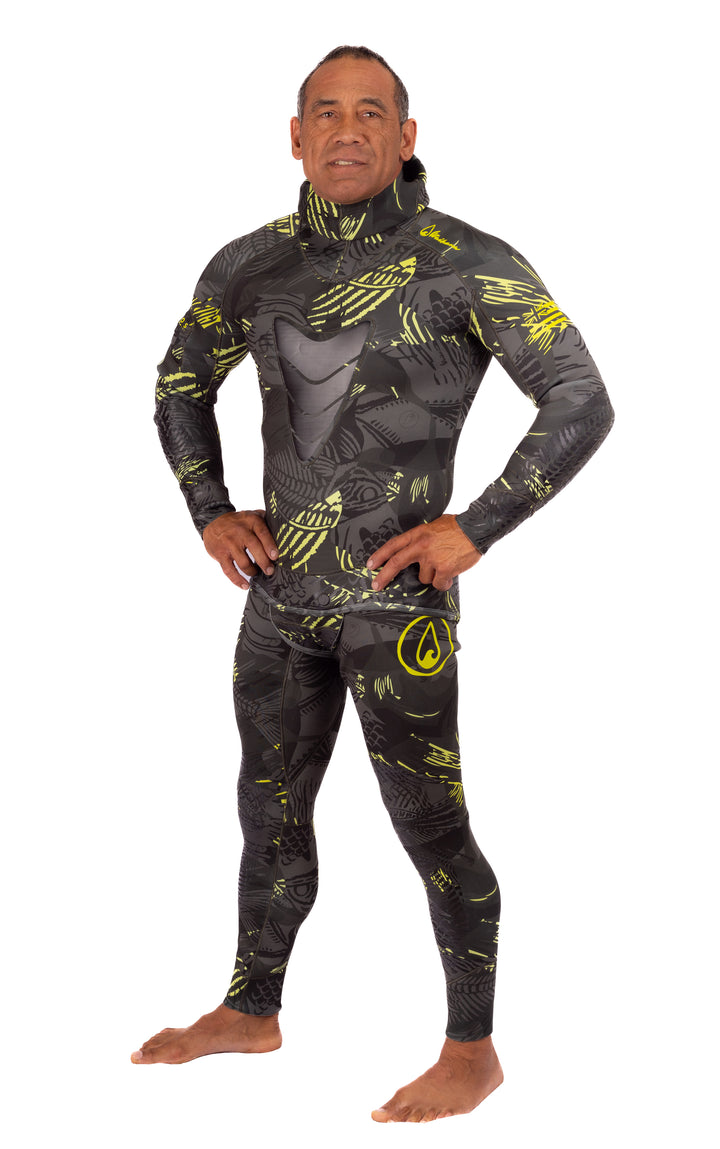 Men’s Lime Fishbone Spearfishing 1.5mm Wetsuit