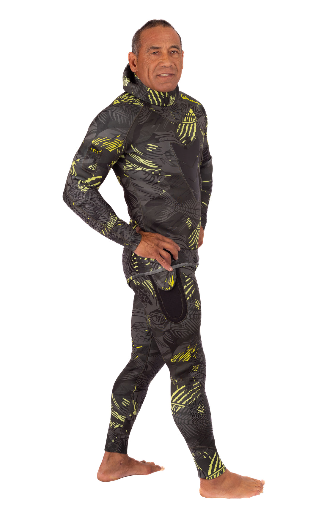 Men’s Lime Fishbone Spearfishing 1.5mm Wetsuit