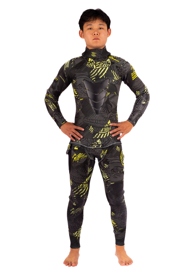 Men’s Lime Fishbone Spearfishing 1.5mm Wetsuit