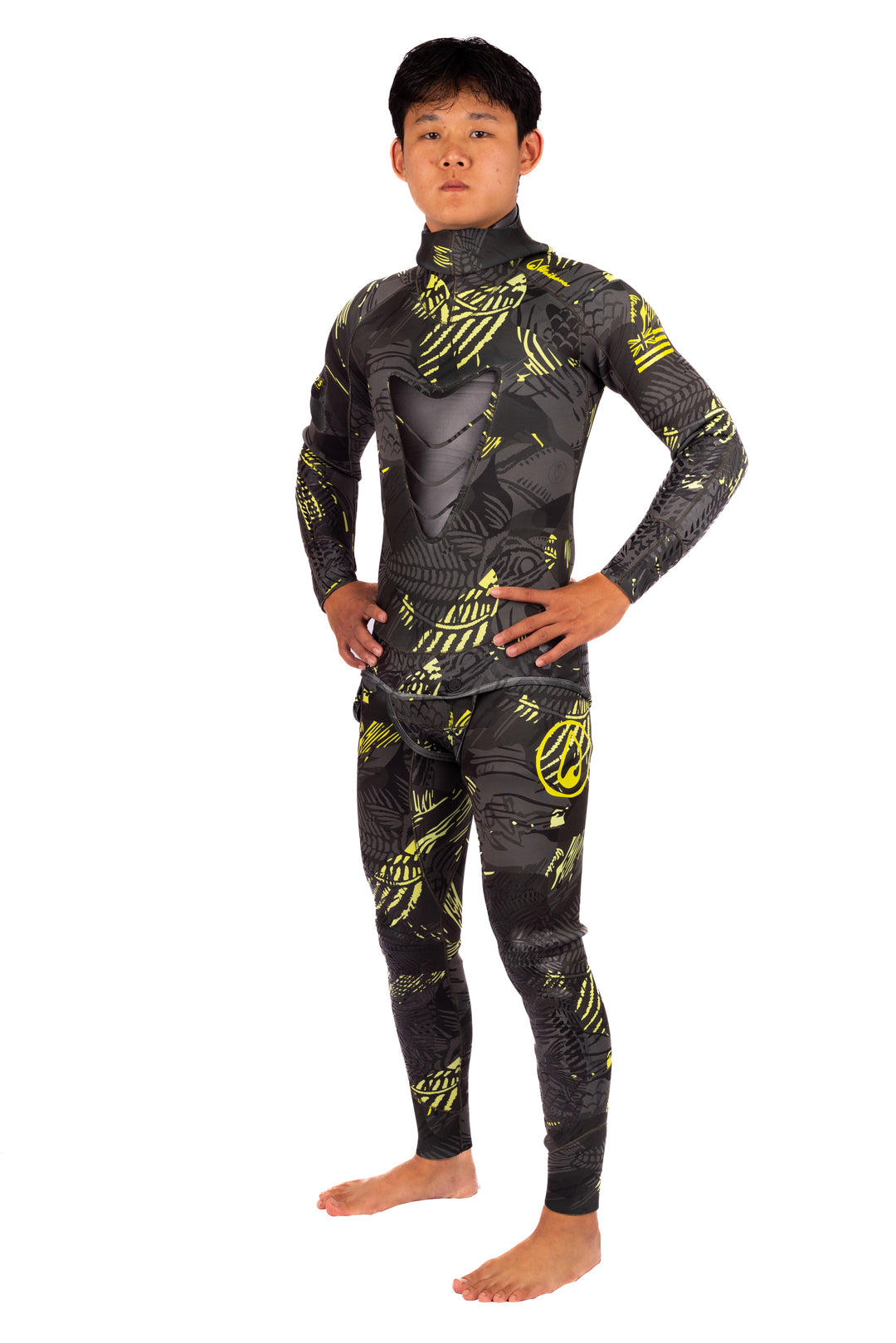 Men’s Lime Fishbone Spearfishing 1.5mm Wetsuit