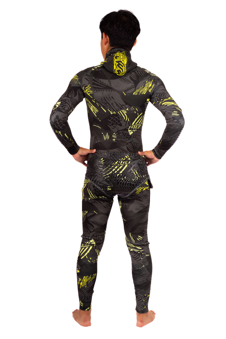 Men’s Lime Fishbone Spearfishing 1.5mm Wetsuit