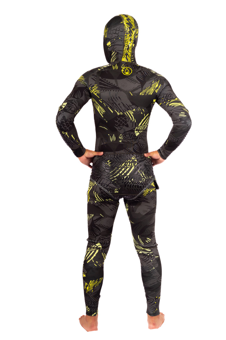 Men’s Lime Fishbone Spearfishing 1.5mm Wetsuit