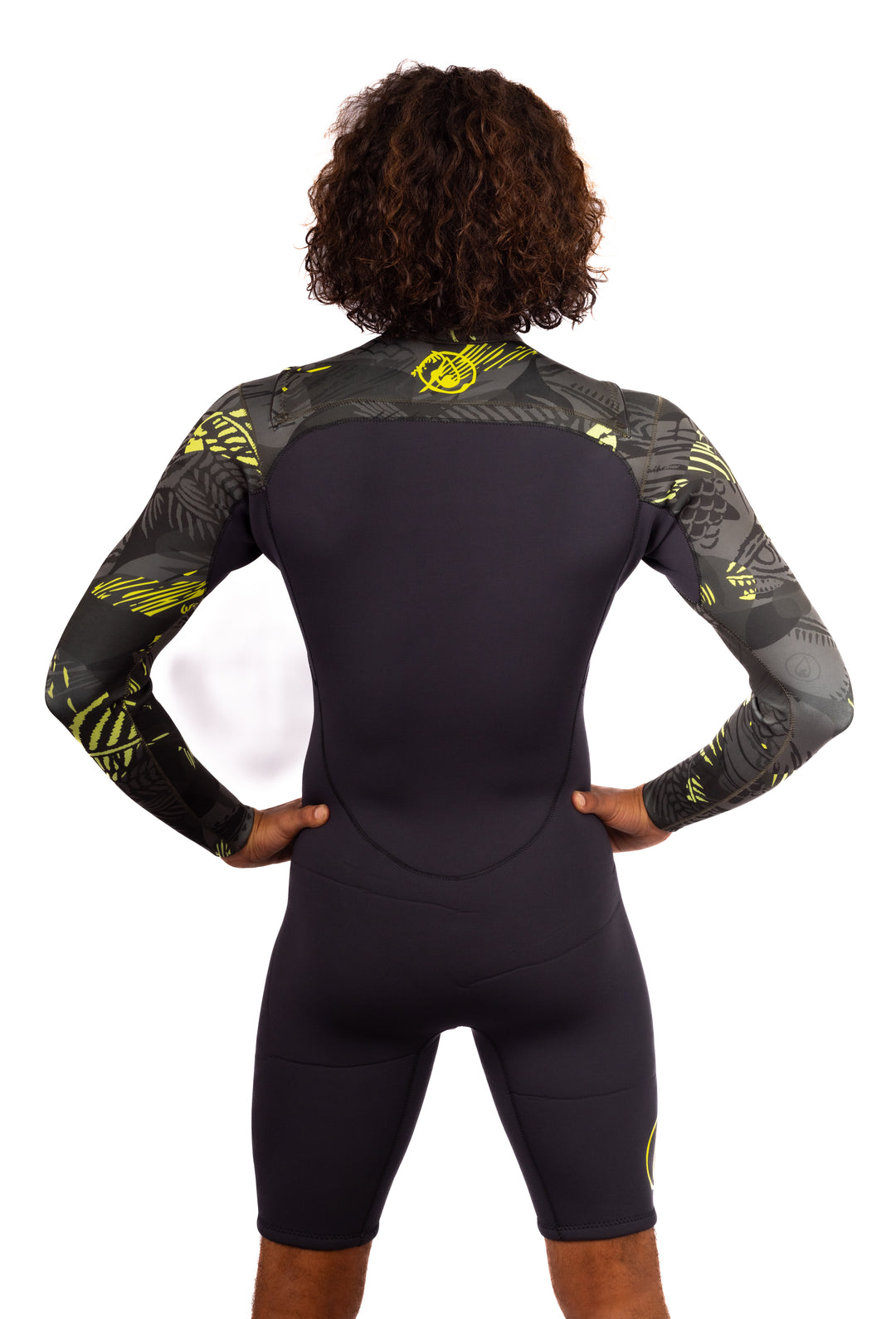 Men's Lime Fishbone Long Sleeve Spring Suit
